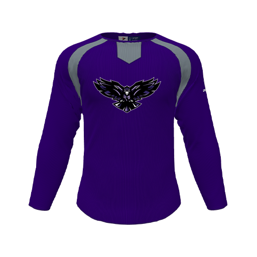 [CUS-DFW-PULL-FLC-CNK-LSL-PUR-YS-LOGO2] Pullover (Youth S, Purple, Logo 2)