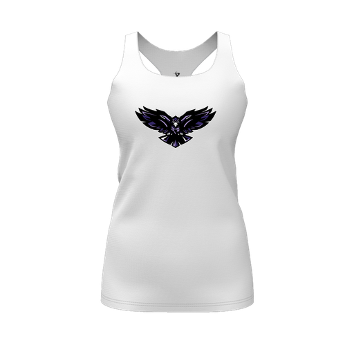 [CUS-DFW-RCBK-PER-WHT-FYS-LOGO2] Racerback Tank Top (Female Youth S, White, Logo 2)