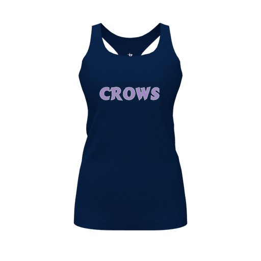 [CUS-DFW-RCBK-PER-NVY-FYS-LOGO1] Racerback Tank Top (Female Youth S, Navy, Logo 1)