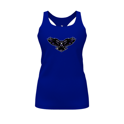 [FT0TRBRY-FYS-LOGO2] Decker Racerback Tank Top (Female Youth S, Royal, Logo 2)