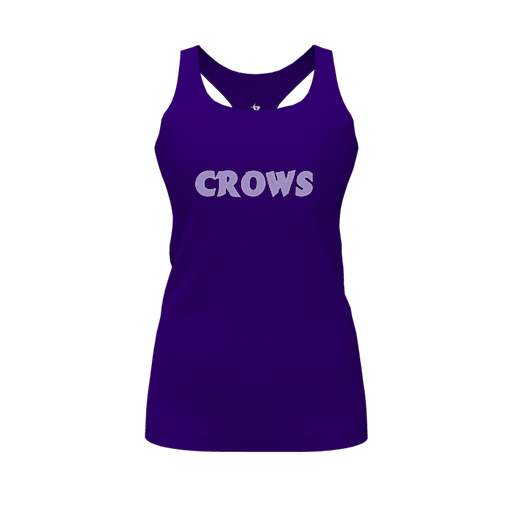 [FT0TRBPP-FYS-LOGO1] Decker Racerback Tank Top (Female Youth S, Purple, Logo 1)