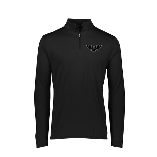 [FTLQFLBK-FAXS-LOGO2] Decker Women's Flex-Lite 1/4 Zip Shirt (Female Adult XS, Black, Logo 2)