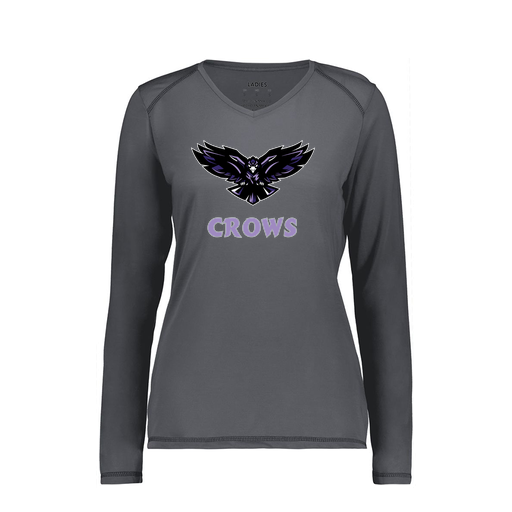 [6847.98D.XS-LOGO3] Women's SoftTouch Long Sleeve (Female Adult XS, Gray, Logo 3)