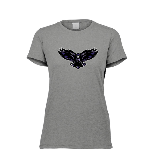 [FTSCUBGY-FAXS-LOGO2] Decker Women's Tri-Blend T-Shirt - Short Sleeve (Female Adult XS, Gray, Logo 2)