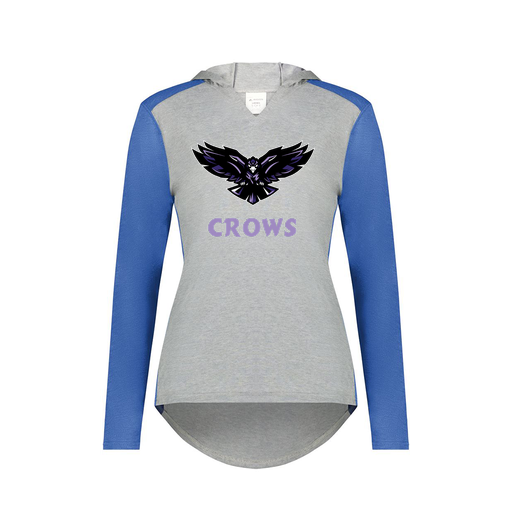 [6902.28V.XS-LOGO3] Ladies Vintage Hoodie (Female Adult XS, Royal, Logo 3)