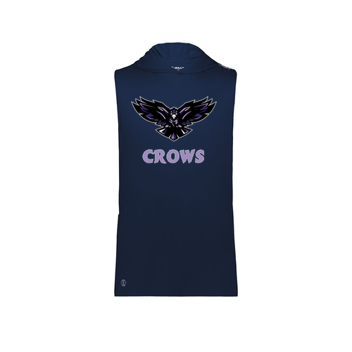 [222590.065.XS-LOGO3] Men's CoolDry Sleeveless Hoodie (Adult XS, Navy, Logo 3)