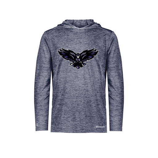 [FOLHCGNV-AS-LOGO2] Decker Men's Charge Hoodie (Adult S, Navy, Logo 2)