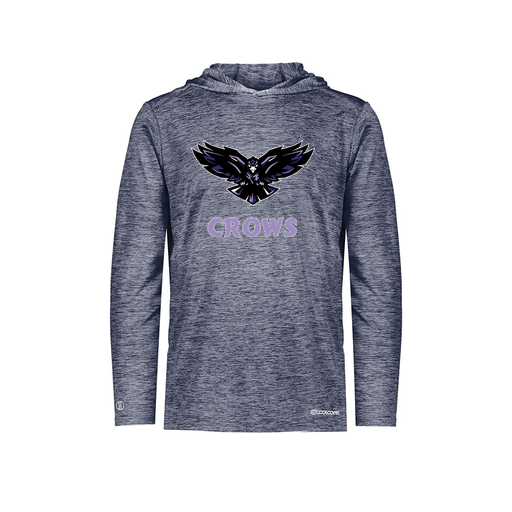 [CUS-DFW-CHGHOOD-PER-LSL-NVY-YS-LOGO3] Youth Charge Hoodie (Youth S, Navy, Logo 3)