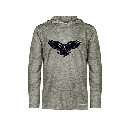 [CUS-DFW-CHGHOOD-PER-LSL-GRY-YS-LOGO2] Youth Charge Hoodie (Youth S, Gray, Logo 2)
