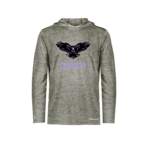 [FOLHCGGY-YS-LOGO3] Decker Youth Charge Hoodie (Youth S, Gray, Logo 3)