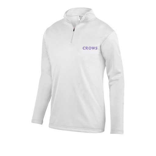 [FOLQFFWH-AS-LOGO1] Decker Men's FlexFleece 1/4 Zip (Adult S, White, Logo 1)
