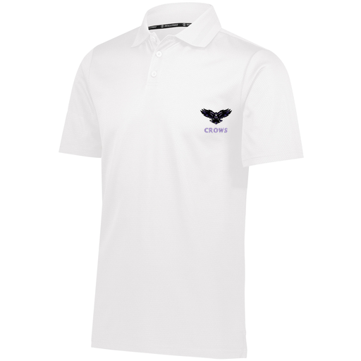 [222568.005.S-LOGO3] Men's Prism Polo (Adult S, White, Logo 3)