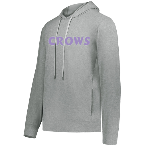 [222598.E83.S-LOGO1] Men's Ventura Thin Knit Hoodie (Adult S, Silver, Logo 1)