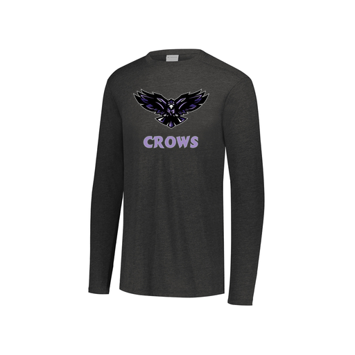 [FTLCUBBK-YS-LOGO3] Decker Youth Tri-Blend T-Shirt - Long Sleeve (Youth S, Black, Logo 3)