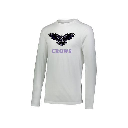 [FTLCUBWH-YS-LOGO3] Decker Youth Tri-Blend T-Shirt - Long Sleeve (Youth S, White, Logo 3)