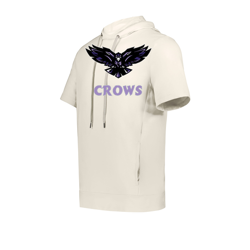 [222605-WHT-YS-LOGO3] YOUTH VENTURA SOFT KNIT SHORT SLEEVE HOODIE (Youth S, White, Logo 3)