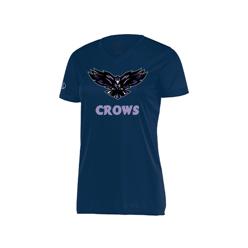 [222820.065.S-LOGO3] Ladies Movement Dri Fit Shirt (Female Adult S, Navy, Logo 3)