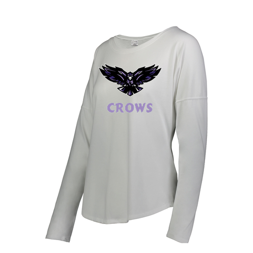 [3077.005.S-LOGO3] Ladies LS Ultra-blend T-Shirt (Female Adult S, White, Logo 3)