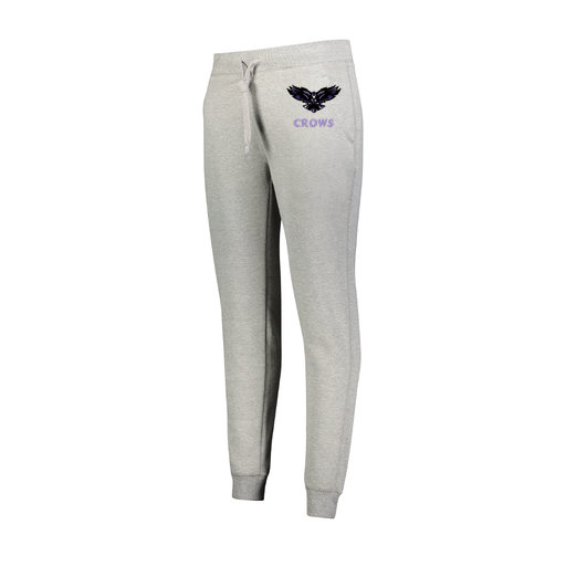 [229748.017.XS-LOGO3] Ladies 60/40 Fleece Jogger (Female Adult XS, Silver, Logo 3)