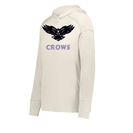 [222798-WHT-FAXS-LOGO3] Ladies Ventura Thin Knit Hoodie (Female Adult XS, White, Logo 3)